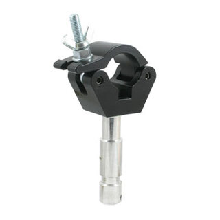 Doughty Big Ben Clamp m/spigot Sort 28mm spigot, Sort Clamp